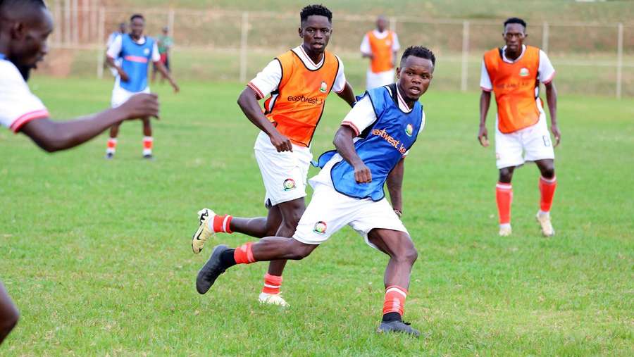 Kenya players in training in Uganda