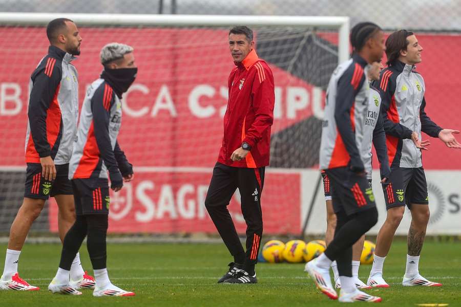 Benfica treinou antes da final do jogo com o Sporting