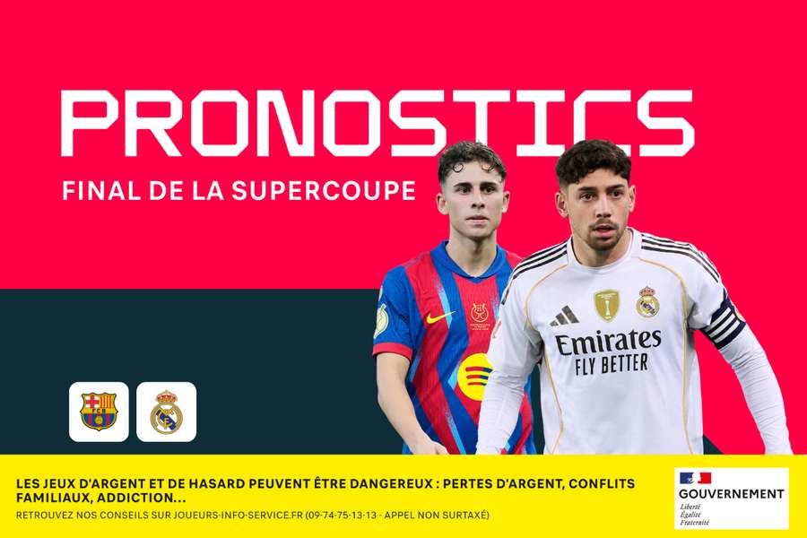 Barcelone - Real Madrid : pronostics, meilleures cotes et paris (Supercoupe d’Espagne)