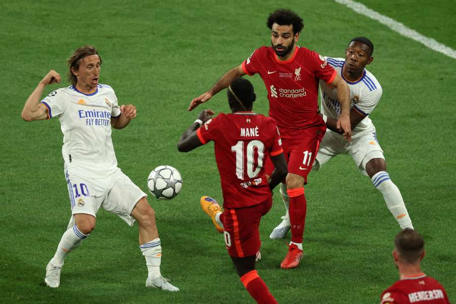 Lance durante el Real Madrid-Liverpool de la final de Champions de 2022