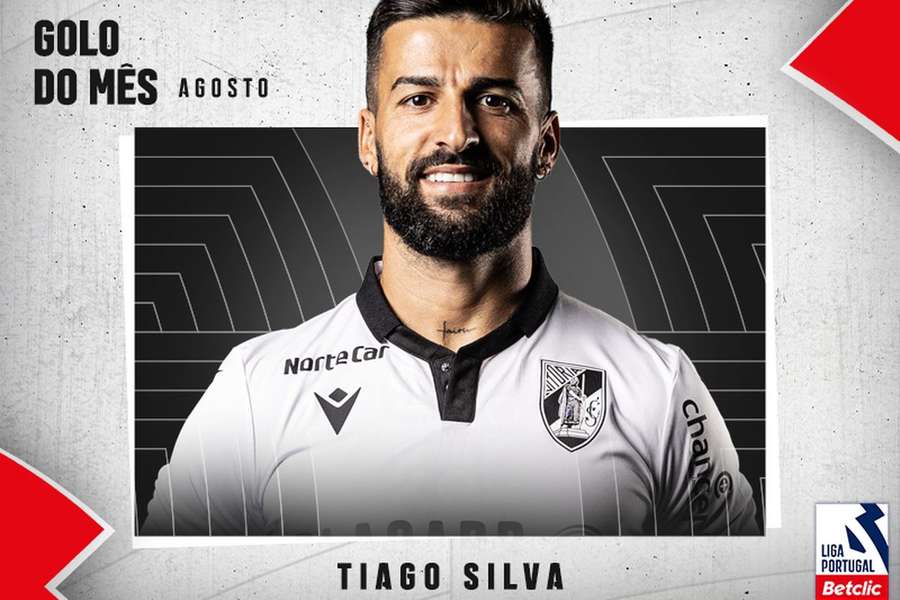 Tiago Silva é o autor do melhor golo de agosto da Liga