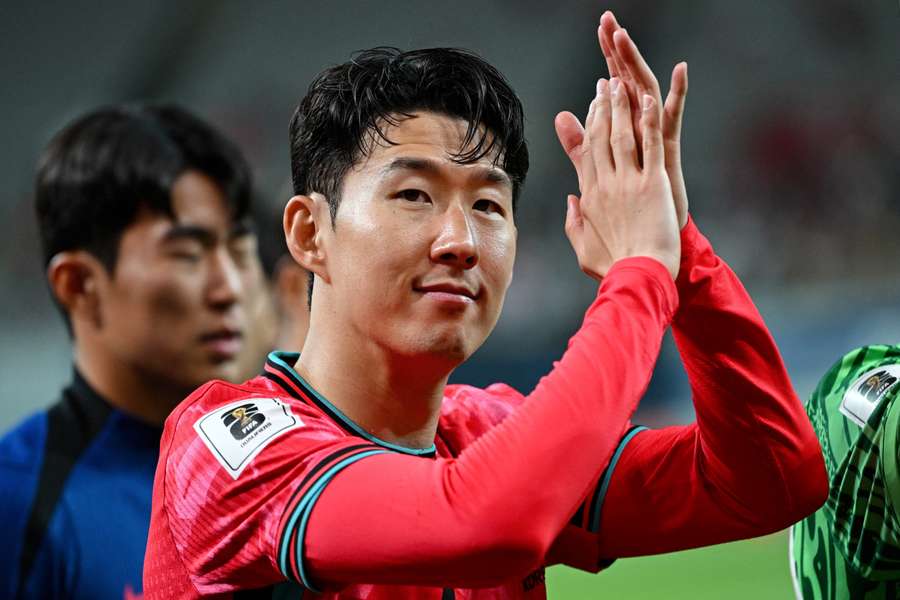 Son Heung-min avec la Corée du Sud cette nuit.
