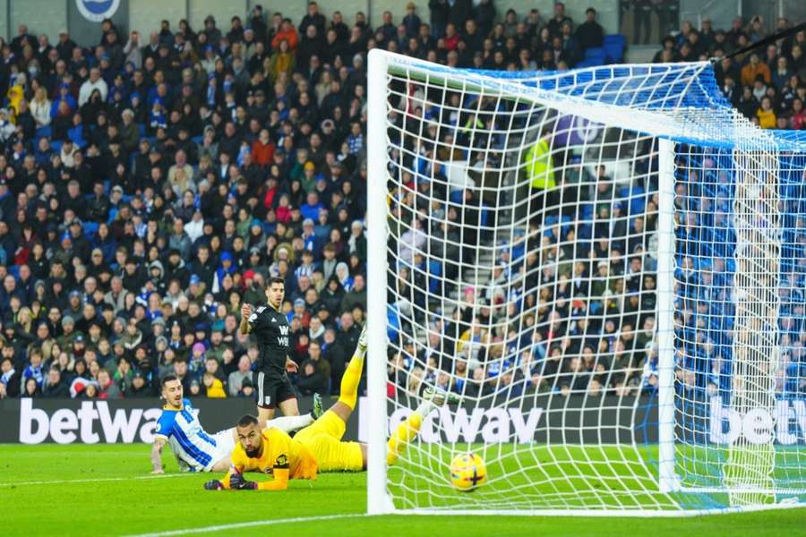 Brighton were undone by a late Fulham goal