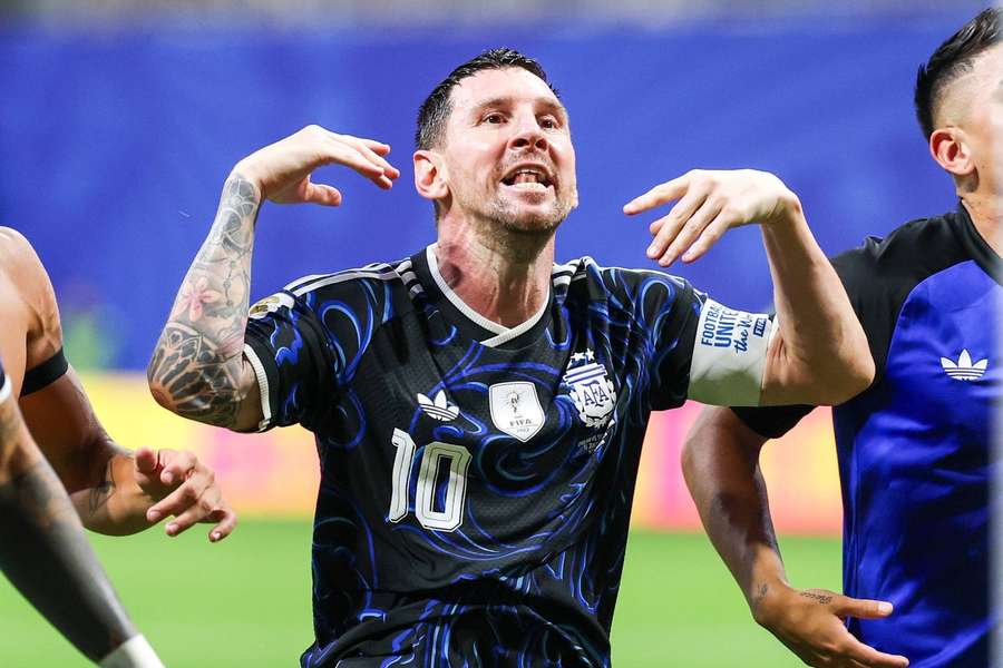 Argentinec Lionel Messi během MS. Argentinec Lionel Messi během MS.