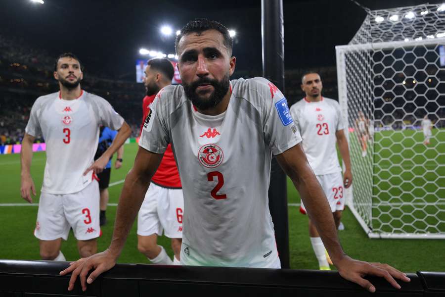 Tunisia's Ali Abdi after the World Cup match against Japan