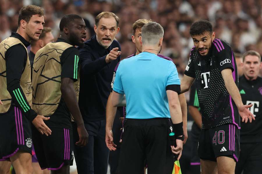 Thomas Tuchel var alt andet end tilfreds med det polske dommerteam onsdag aften i Madrid.