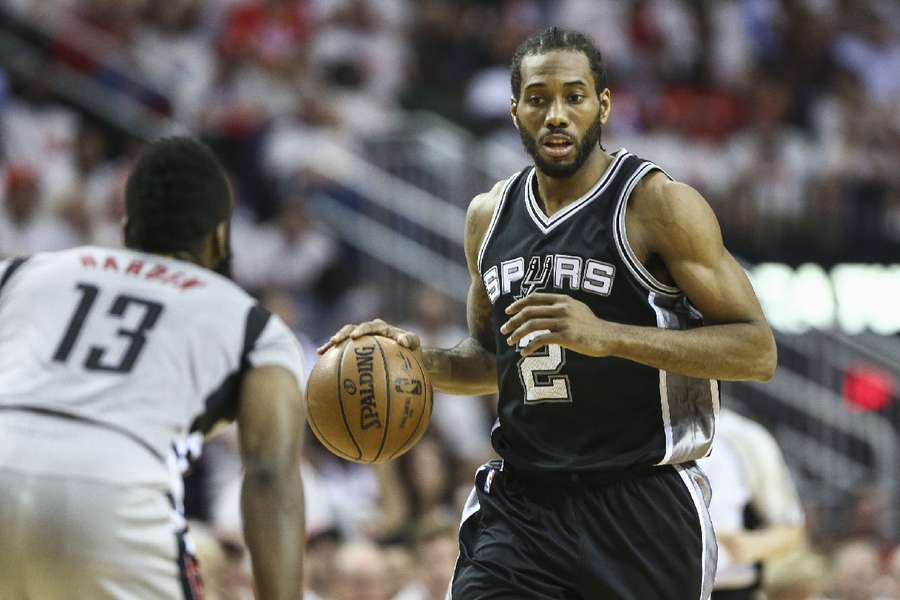 San Antonio Spurs forward Kawhi Leonard suffered an injury in the NBA playoffs