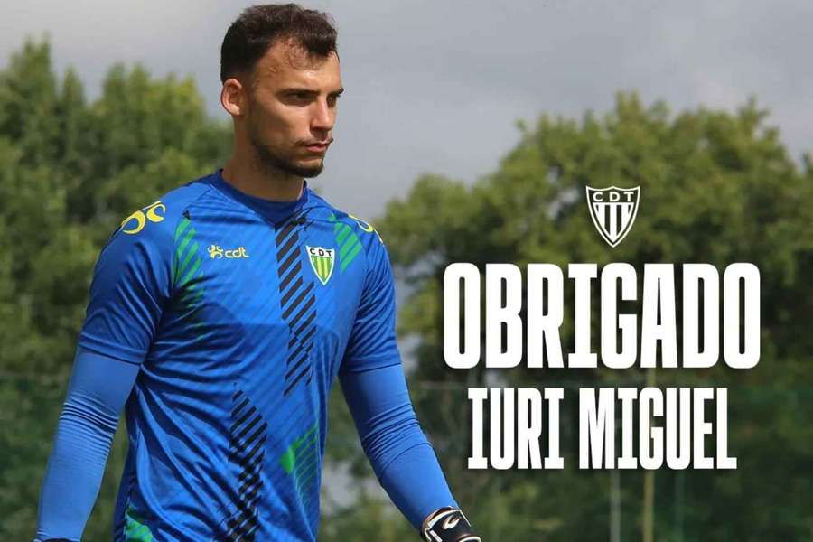 Iuri Miguel não fez qualquer jogo oficial pelo Tondela