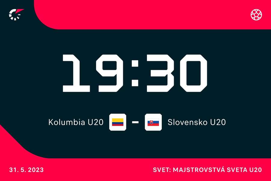 Termín duelu Kolumbia U20 - Slovensko U20