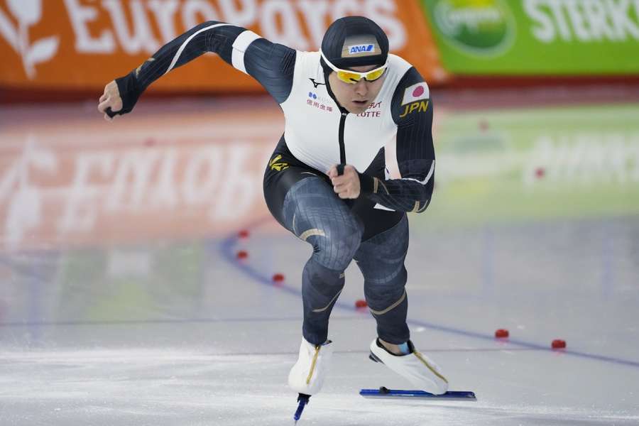 Wataru Morishige werd vrijdag tweede op de eerste 500m