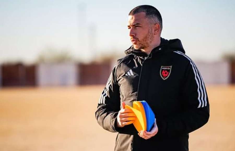Marcos Reina, durante un entrenamiento