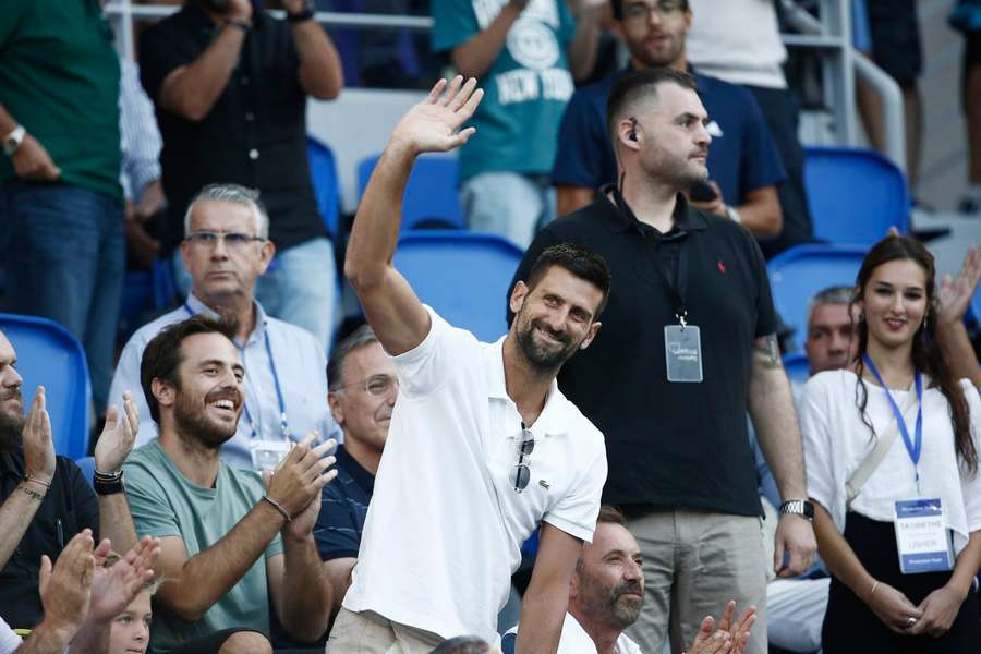 Novak Djokovic, aclamat la Atena