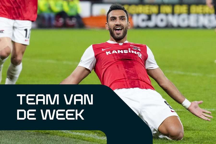 Vangelis Pavlidis brak dit weekend een record en maakte los daarvan een hattrick voor AZ