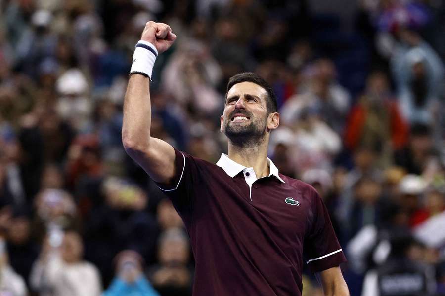 Djokovic après sa victoire ce dimanche. Djokovic après sa victoire ce dimanche.