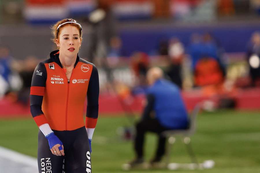 Rijpma-De Jong op het EK allround na haar goede 500 meter