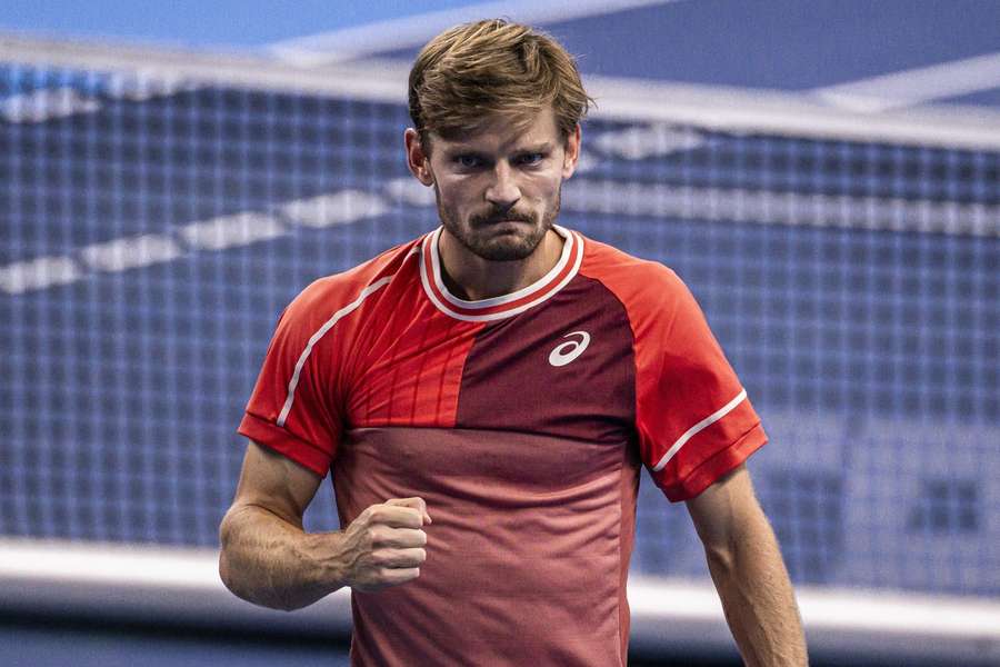 David Goffin se radoval doma v Antwerpách.