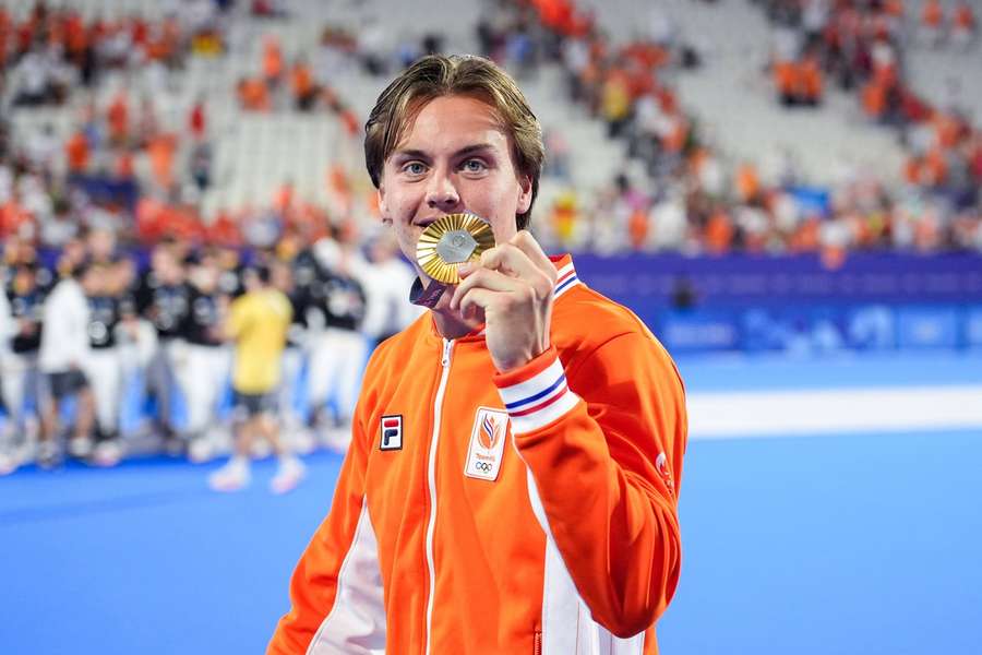 Duco Telgenkamp wurde nach dem Gewinn der Goldmedaille etwas zu emotional.