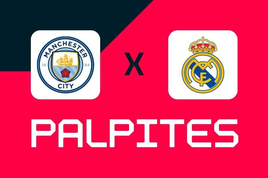 Manchester City é o favorito nas casas de apostas para vencer a partida contra o Real Madrid
