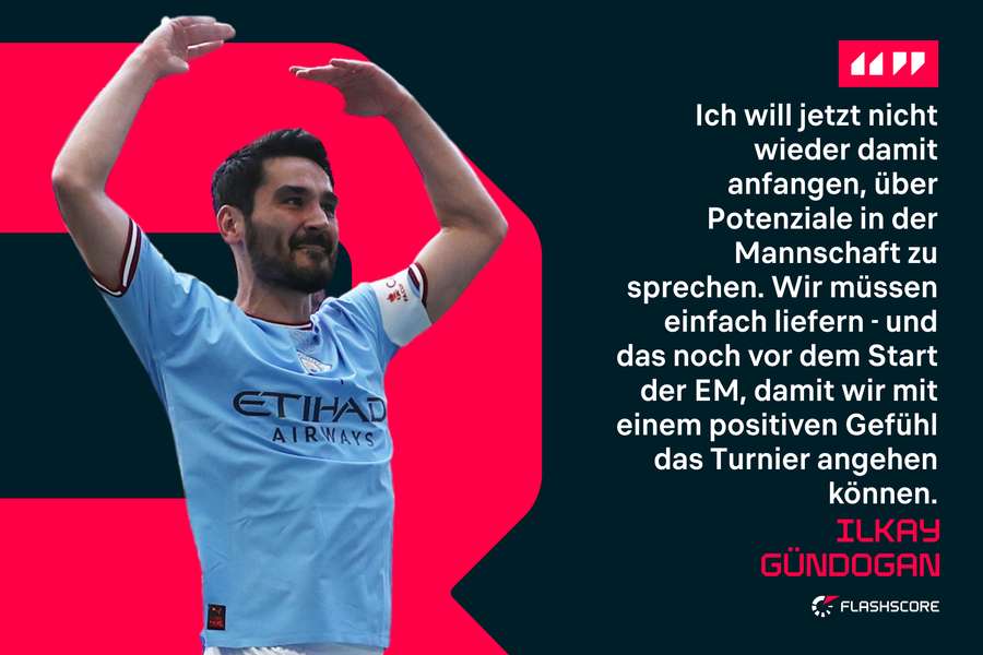 Gündogan ruft das DFB-Team dazu auf, zu liefern.