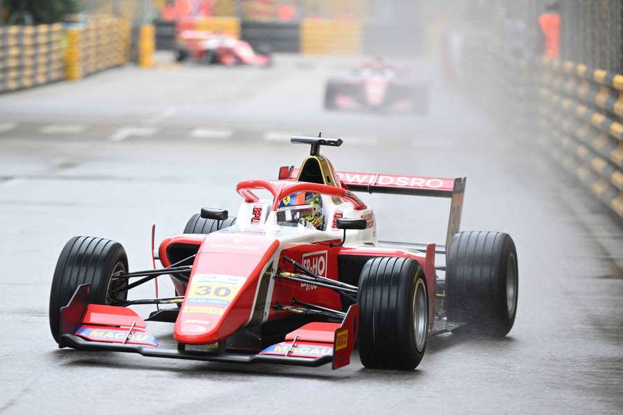 Beganovic in action during practice in Macau