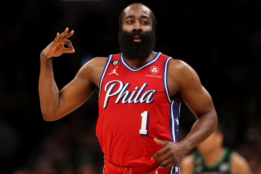 James Harden's 45 points helped Philadelphia to a stunning road victory over Boston in the NBA playoffs on Monday