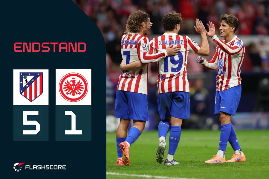 Frankfurt chancenlos gegen Atlético