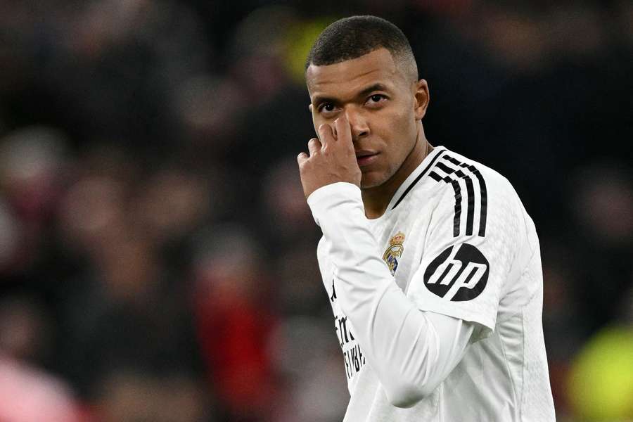 Mbappé, durante el Liverpool-Real Madrid