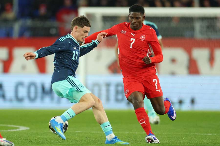 Brael Embolo in action Brael Embolo in action