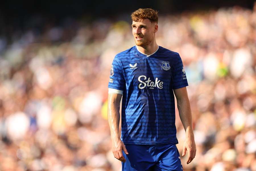 Everton defender Jake O'Brien.