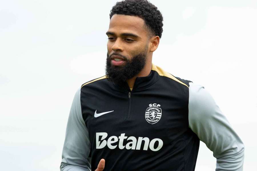 St. Juste no treino desta quarta-feira do Sporting