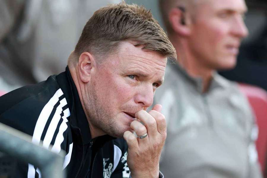 Newcastle United manager Eddie Howe during the friendly v Bristol City