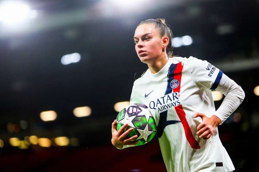 PSG's Romée Leuchter during the UEFA Women's Champions League match against Manchester United