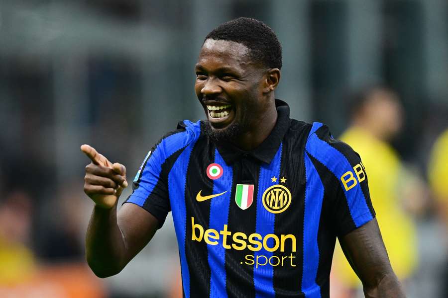 Marcus Thuram marcou o terceiro gol da Inter de Milão Marcus Thuram marcou o terceiro gol da Inter de Milão