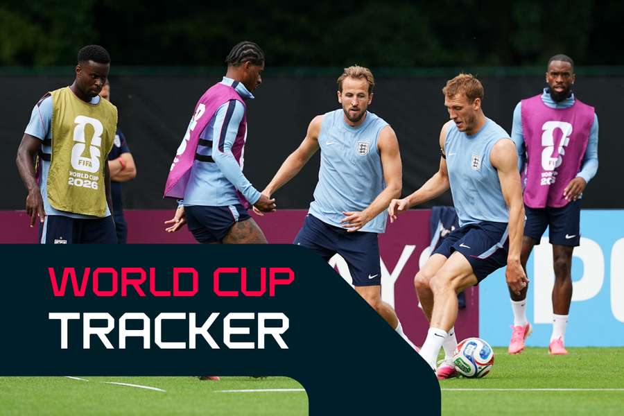 England players in training ahead of Panama clash