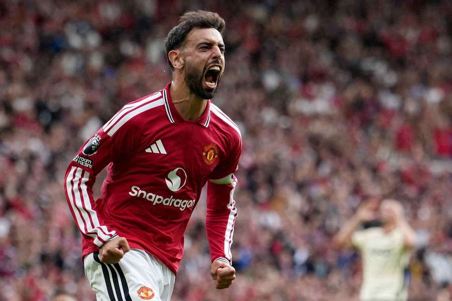Bruno Fernandes foi o craque do jogo em Old Trafford Bruno Fernandes foi o craque do jogo em Old Trafford