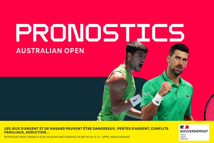 Carlos Alcaraz – Novak Djokovic : pronostics, meilleurs paris et cotes (Open d’Australie)