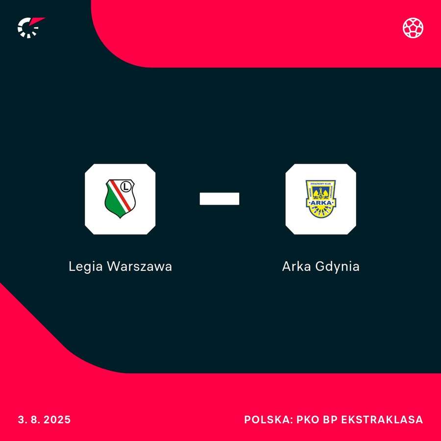 Legię czeka mecz z Arką Gdynia