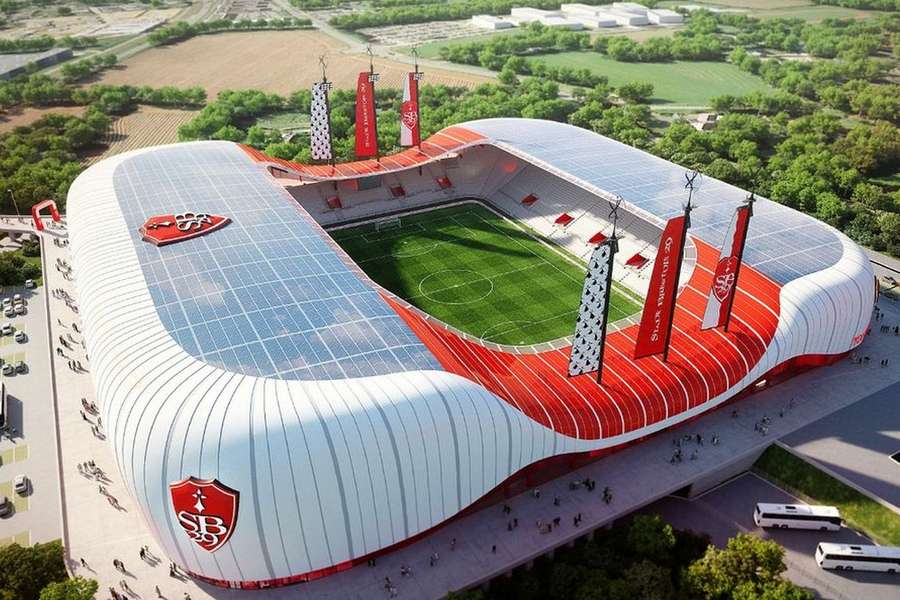 O futuro estádio de Brest.