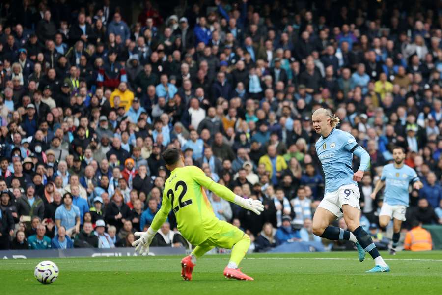 Erling Haaland a marcat golul 100 în Premier League