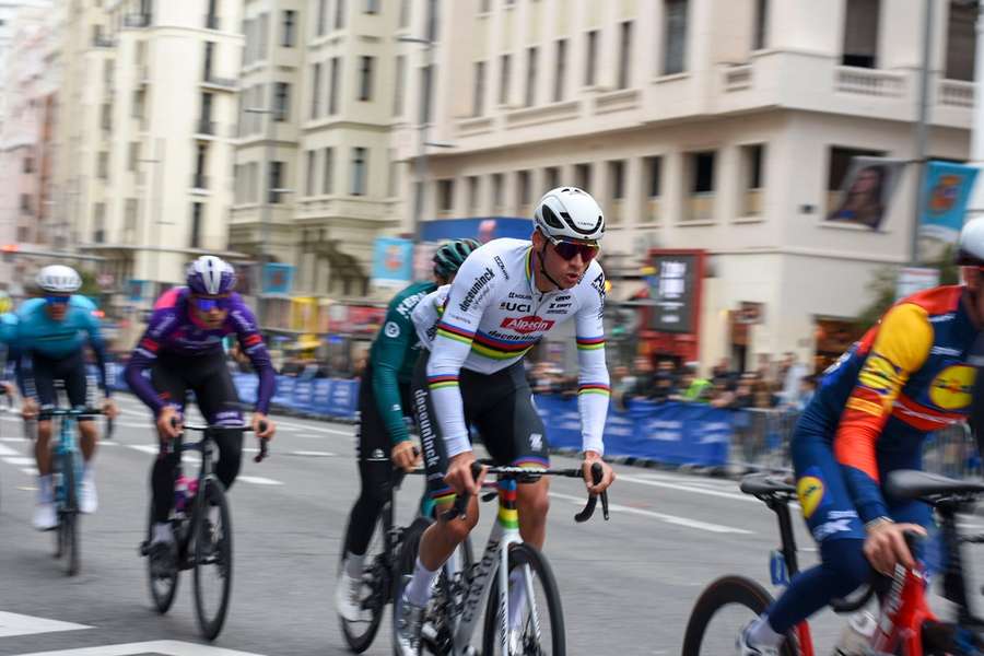 Van der Poel tijdens een rit