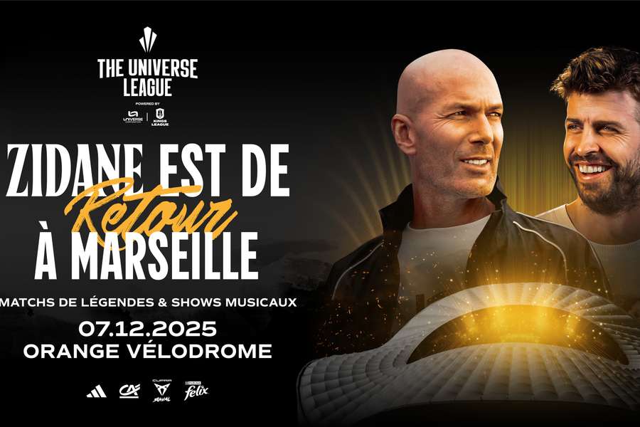 Zidane y Piqué, en el Vélodrome