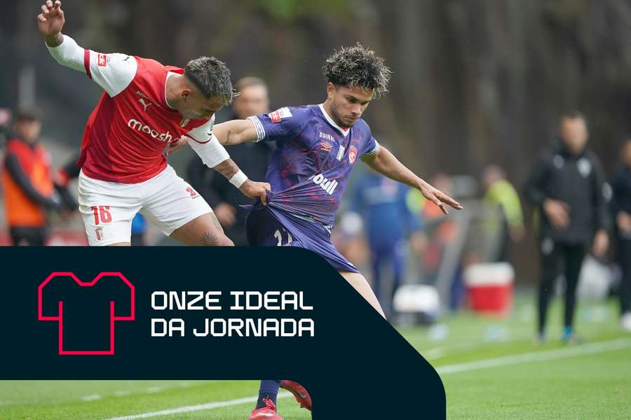 Zalazar em ação diante do Santa Clara
