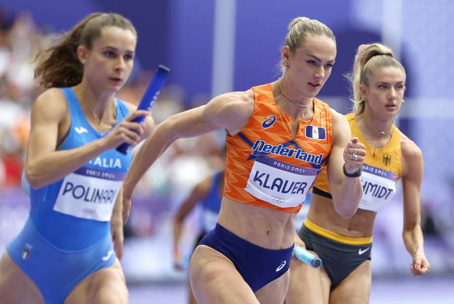 Lieke Klaver staat zaterdagavond met TeamNL in de finale van de 4x400 meter estafette voor vrouwen