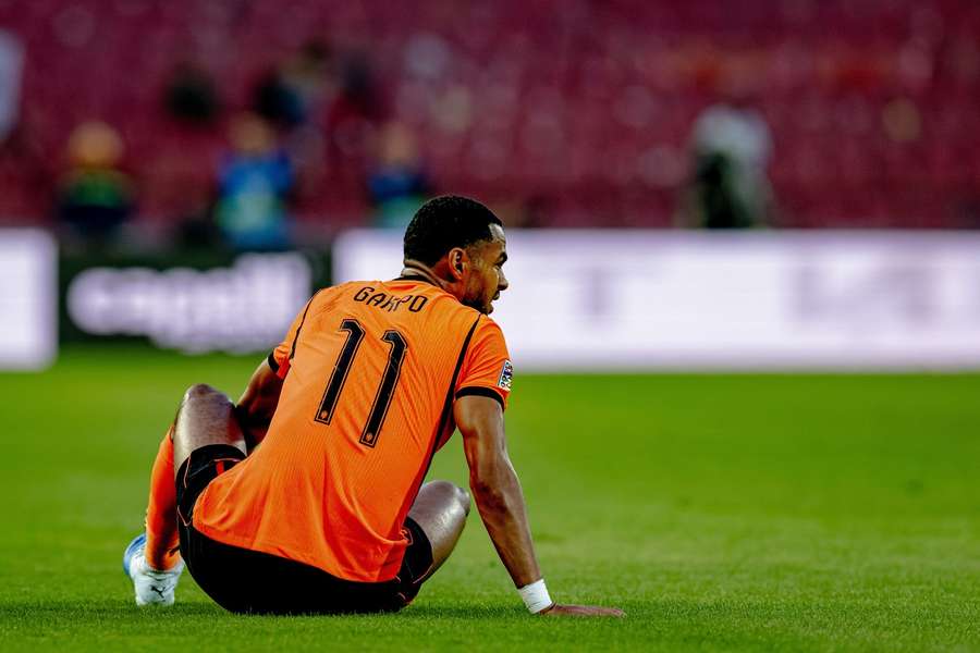 Cody Gakpo hurt his ankle in Sunday’s 2-1 win over Serbia in Belgrade Cody Gakpo hurt his ankle in Sunday’s 2-1 win over Serbia in Belgrade