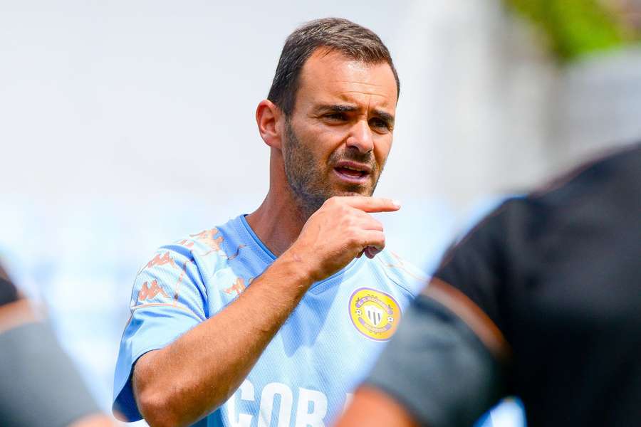 João Gião no treino do Nacional João Gião no treino do Nacional