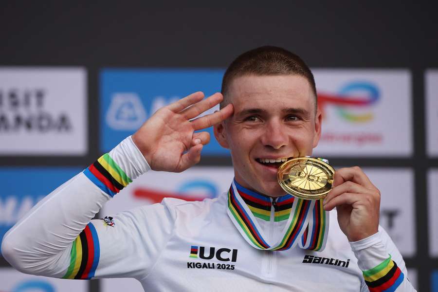 Remco Evenepoel protagonista a Kigali