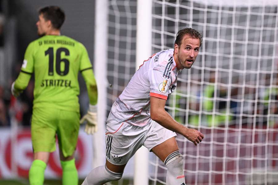 Harry Kane bejubelt seinen Doppelpack in der 94. Minute.