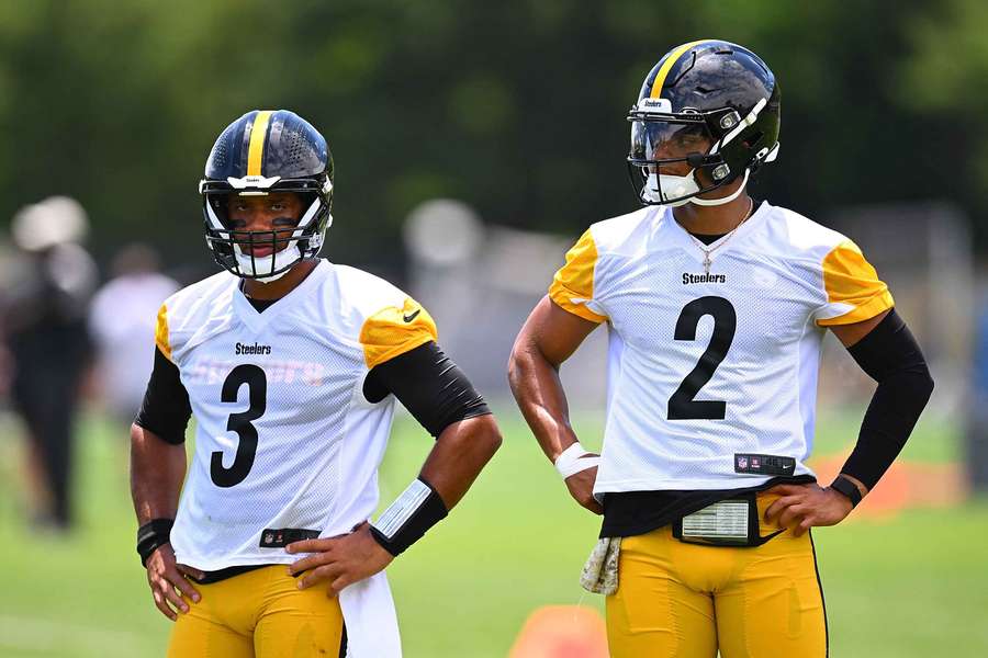 Wilson e Fields durante uma sessão de treino da pré-época