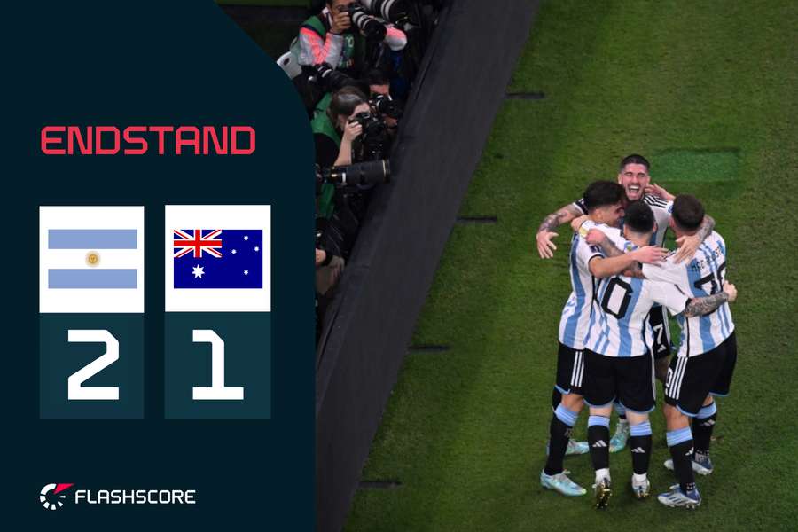 LIVE: WM-Achtelfinale - Argentinien schlägt Australien und steht im Viertelfinale
