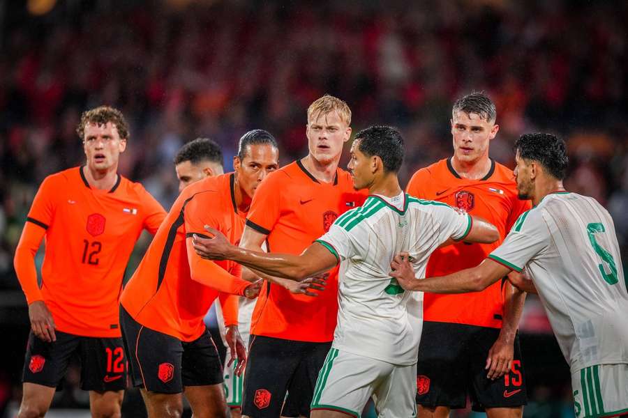 Jan Paul van Hecke and Micky van de Ven in action for the Netherlands vs Algeria Jan Paul van Hecke and Micky van de Ven in action for the Netherlands vs Algeria